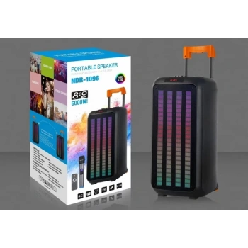 PL-4395 SD,USB, BLUETOOTHLU KABLOSUZ MİKROFONLU IŞIKLI