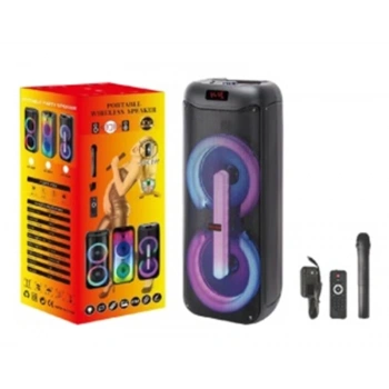 PL-4399 SD,USB, BLUETOOTHLU KABLOSUZ MİKROFONLU IŞIKLI