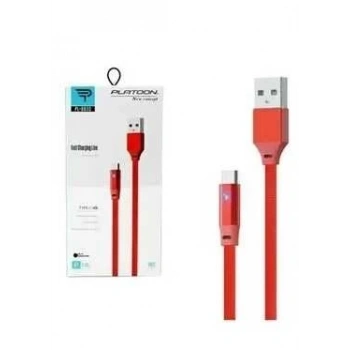 Pl-8830 Işıklı Type-c 1m Usb Şarj Kablosu