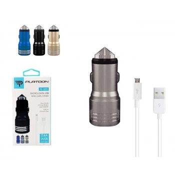 PL-9121 SET ARAÇ ÇAKMAKLIK USB ÇEVİRİCİ ŞARJ 2.4A/A