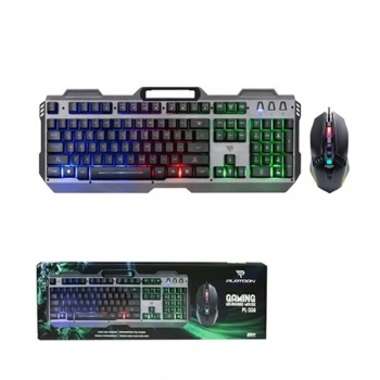 Platoon PL-356 USB Bağlantılı LED Işıklı Klavye & Mouse Set