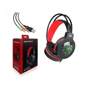 Polygold Usbli Ledli Gaming Mikrofonlu Oyuncu Kulaklığı Bilgisayar Kulaklığı PG-6920