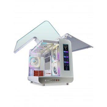 QUADRO EAGLE QX100-W 9x12CM RGB FAN USB3.2 PENCERELI MID-TOWER BEYAZ KASA