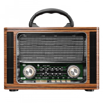 RADYO NOSTALJİ ŞARJLI PİLLİ BT/USB/SD/FM MİKADO MDR-123BT