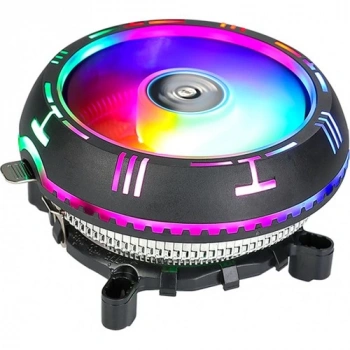 Rainbow Ufo İşlemci Fanı Intel AMD Uyumlu 3 PIN Hidrolik CPU RGB Fan