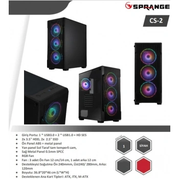 Sprange Cs-2 Bilgisayar Kasası