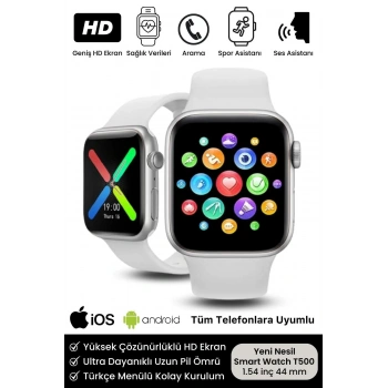 T500 AKILLI SAAT MODELİ YAN TUŞU AKTİF MODEL