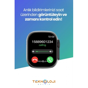 T800 Ultra Watch 8 Ultra Smart Watch Akıllı Saat 45mm 1.99inc 3 Tuş Aktif