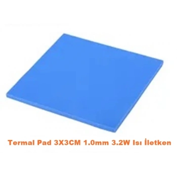 Termal Pad 3X3CM 1.0mm 3.2W Isı İletken
