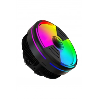 Tornado Rainbow 17 Modlu Ufo CPU İşlemci Fanı Intel AMD Uyumlu 130x130x95mm CPU Fan