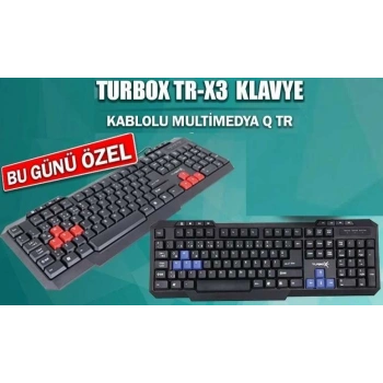 Turbox TR-X3R Multimedia Oyuncu Gaming Klavye
