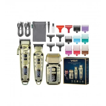 VGR V-642 Profesyonel Saç Sakal Ense Elektrikli Tıraş Makinesi Seti