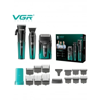 Vgr Voyager V-694 Profesyonel Şarjlı Traş Makinesi Seti - 3ü 1 Arada