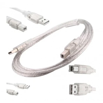 Yazıcı Kablosu Şeffaf 1.5M