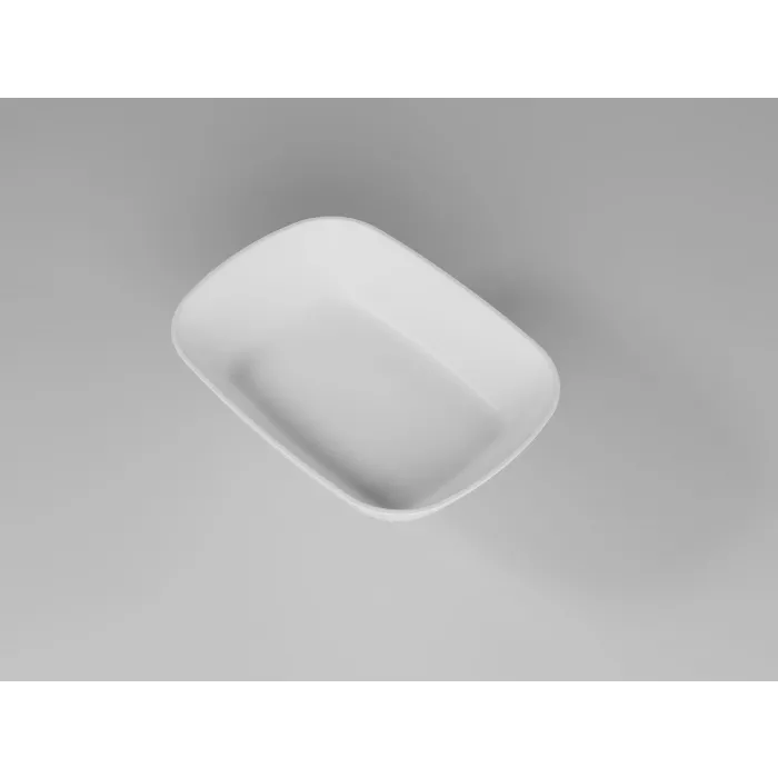 17 cm Oval Kayık Kare Tabak Kırılmaz | Salata, Meze, Çerez Tabağı