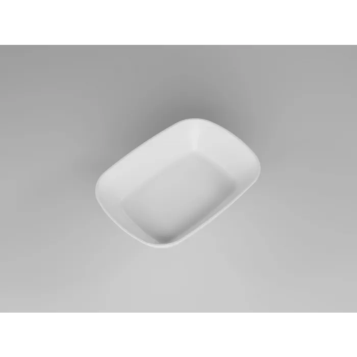 17 cm Oval Kayık Kare Tabak Kırılmaz | Salata, Meze, Çerez Tabağı
