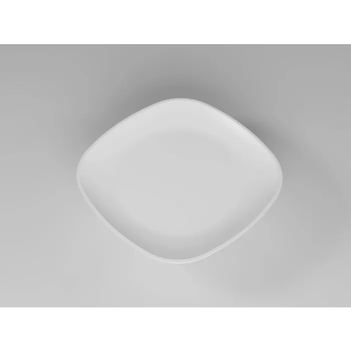 18cm Oval Square Serving Plate Polycarbonate, Dessert Plate