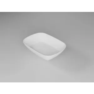 17 cm Oval Boat Square Plate Unbreakable | Salad, Appetizer, Snack Plate