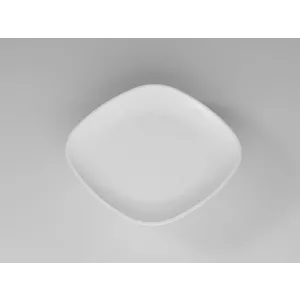18cm Ovalquadratischer Servierteller aus Polycarbonat, Dessertteller