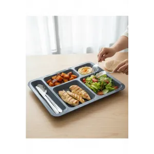 Compartment Polycarbonate Tray with 5 Compartments Anthracite