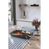 6-Fach unterteilter Frühstücksteller aus Polycarbonat, 30x20 cm, Servierteller, Anthrazit