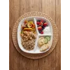 3-Fach geteilter Polycarbonat-Frühstücks- & Snackteller