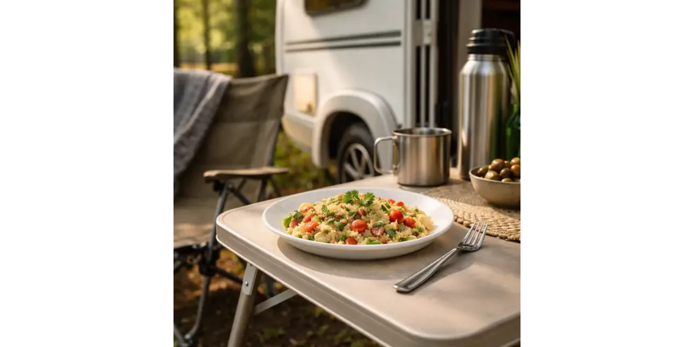 Unzerbrechlicher Teller für Camping und Wohnmobile