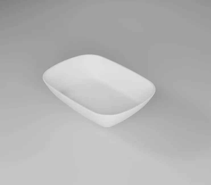 17 cm Oval Kayık Kare Tabak Kırılmaz | Salata, Meze, Çerez Tabağı