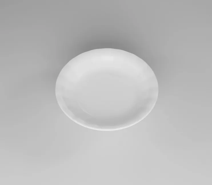 19 cm Polikarbon Oluklu Yemek Tabağı - Kırılmaz, Servis Tabağı