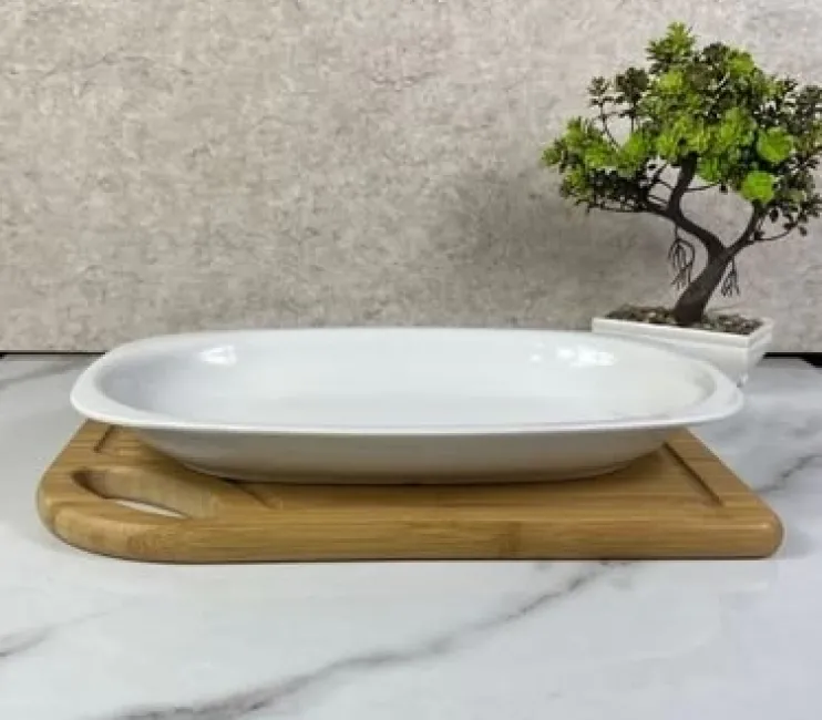 32 cm Kayık Tabak Anadolu Serisi | Polikarbon Kırılmaz