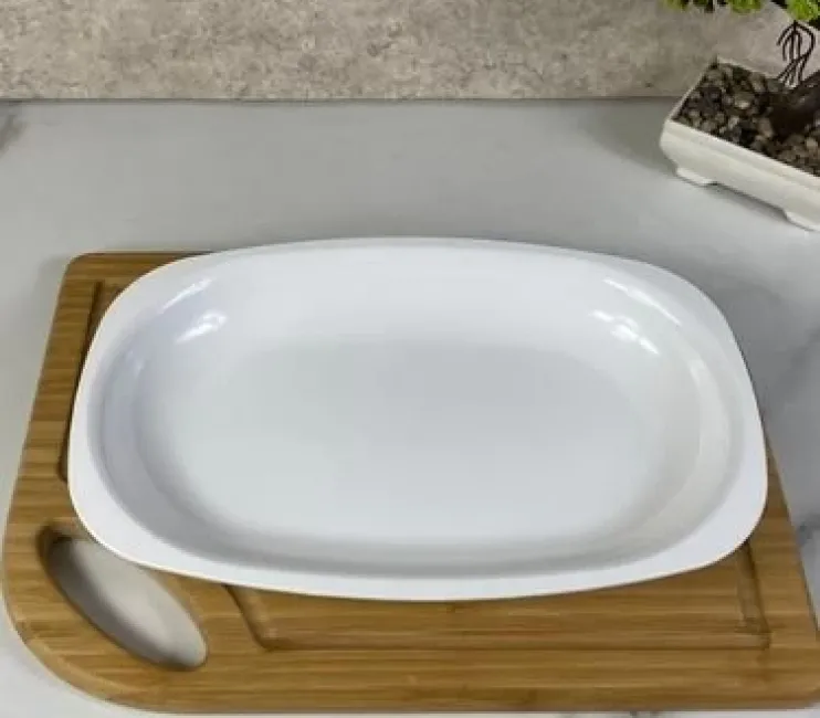 32 cm Kayık Tabak Anadolu Serisi | Polikarbon Kırılmaz