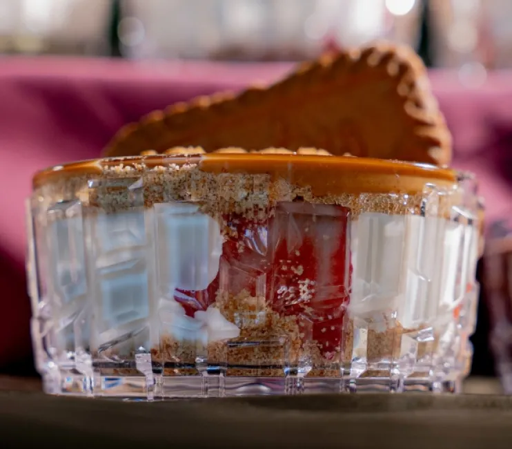 Kristal Desenli Şeffaf Magnolya Kasesi 180 ml | Tatlı, Dondurma ve Çerez Sunumluk