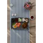 6 صحون إفطار بولي كربون مقاس 30x20 سم، صحن تقديم، أنثراسيت