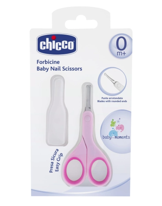 Chicco Kapaklı Tırnak Makası - Pembe