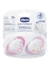 Chicco Emzik Physio Pembe Silikon 4m+ 2li