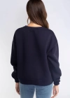 Şardonlu Sweatshirt-LACİVERT