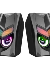 SNOPY SN-X25 2.0  RGB IŞIKLI 3WX2SİYAH USB SPEAKER