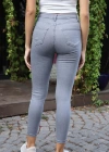 Yüksek Bel Skinny Jean Pantolon - GRİ