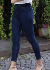 Yüksek Bel Skinny Jean Pantolon  - LACİVERT