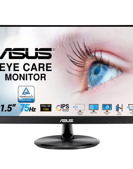 21.5 ASUS VP229HE FHD IPS 75HZ 5MS HDMI VGA