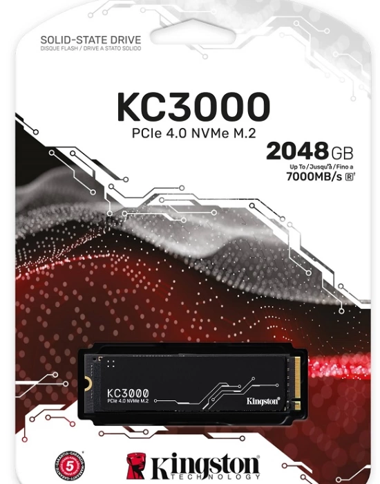 2TB KINGSTON KC3000 M.2 NVMe PCIe 4.0 SKC3000D/2048G 7000/7000MB/s