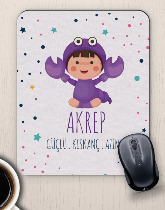 Akrep Burçlarına Özel Sevimli Mouse Pad