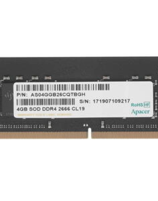 Apacer 4GB (1x4GB) 2666Mhz CL19 DDR4 Notebook SODIMM Ram (ES.04G2V.KNH)