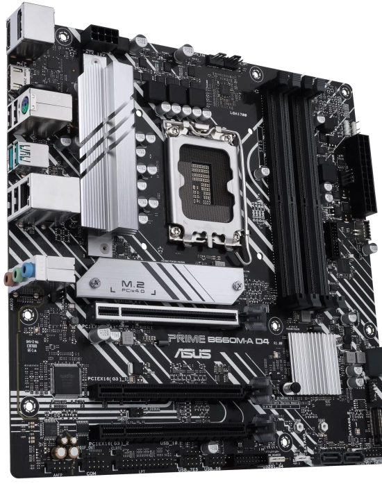 ASUS PRIME B660M-A D4 DDR4 5333(OC) HDMI DP M.2 mATX 1700P