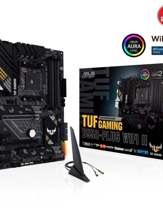 ASUS TUF GAMING B550-PLUS WIFI II 4800Mhz(O.C) DDR4 DP HDMI M.2 AM4