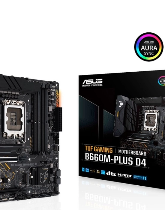 ASUS TUF GAMING B660M-PLUS D4 DDR4 5333Mhz (OC) HDMI DP 1700p