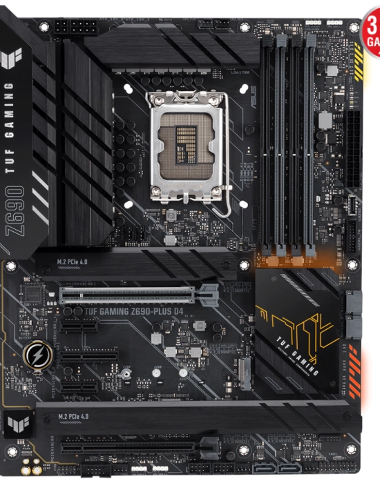 ASUS TUF GAMING Z690-PLUS D4 5333Mhz(OC) DDR4 HDMI DP M.2 ATX 1700p