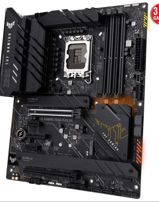 ASUS TUF GAMING Z690-PLUS D4 5333Mhz(OC) DDR4 HDMI DP M.2 ATX 1700p