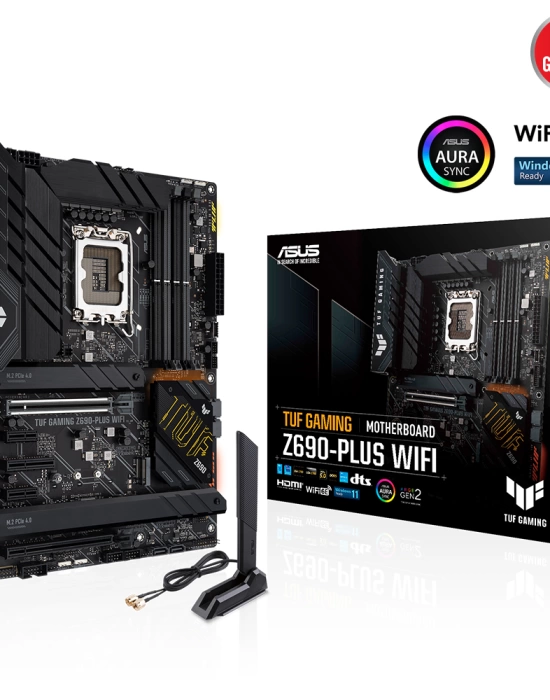 ASUS TUF GAMING Z690-PLUS WI-FI 6000Mhz(O.C) DDR5 HDMI DP M.2 1700p