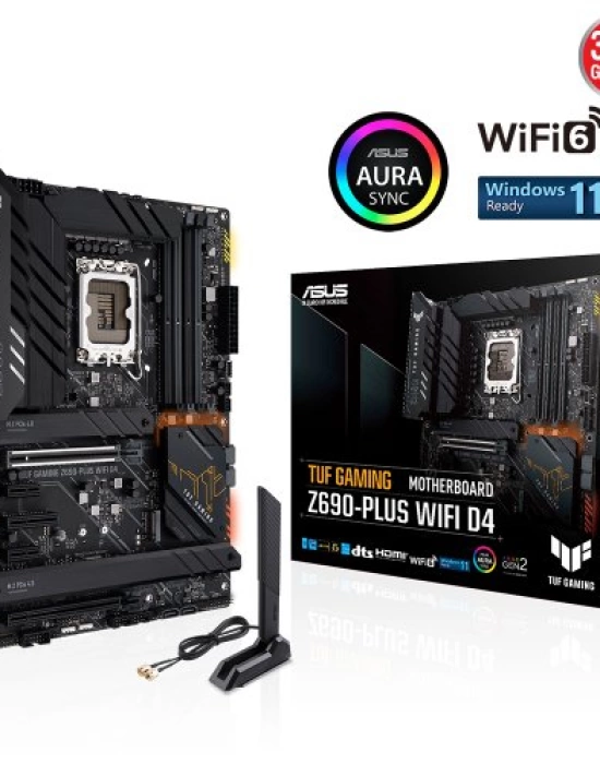 ASUS TUF GAMING Z690-PLUS WIFI D4 5333Mhz(OC) HDMI DP M.2 ATX 1700p